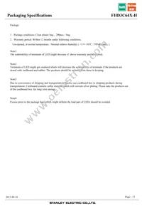 FHD3C64X-H Datasheet Page 15