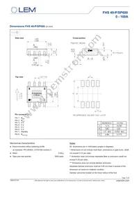 FHS 40-P/SP600 Datasheet Page 17