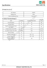 FHY1105P-TR Datasheet Page 3