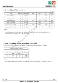 FHY1105P-TR Datasheet Page 4