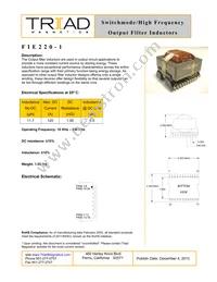 FIE220-1 Datasheet Cover