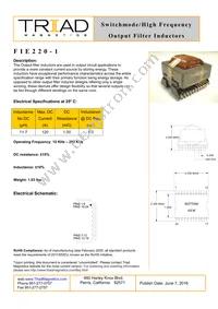 FIE220-1-B Datasheet Cover