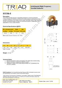 FIT50-5-B Datasheet Cover