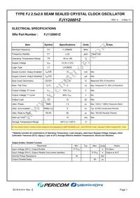 FJ1120001Z Datasheet Page 3