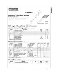 FJAF6916TU Datasheet Cover