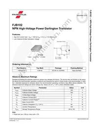 FJB102TM Datasheet Page 2