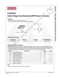 FJB3307DTM Datasheet Page 2