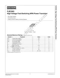 FJE3303H2 Datasheet Cover