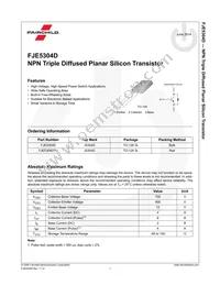 FJE5304D Datasheet Page 2