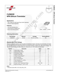 FJI5603DTU Datasheet Page 2