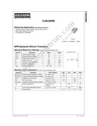 FJN3309RTA Datasheet Cover