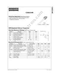 FJN3314RBU Datasheet Cover