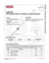 FJN4303RBU Datasheet Cover