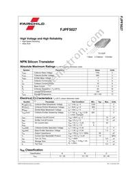 FJPF5027TU Datasheet Page 2