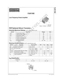 FJX1182OTF Datasheet Page 2