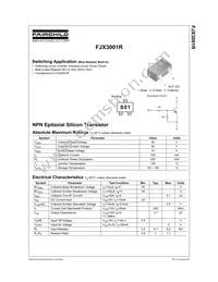 FJX3001RTF Datasheet Cover