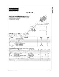 FJX3012RTF Datasheet Cover