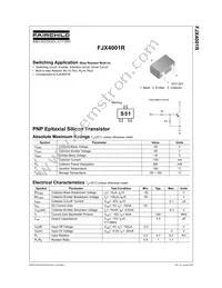 FJX4001RTF Datasheet Cover