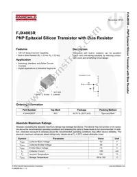 FJX4003RTF Datasheet Page 2