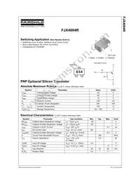 FJX4004RTF Datasheet Cover