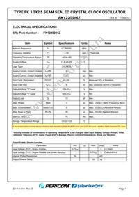 FK1220016Z Datasheet Page 3