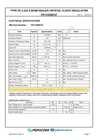 FK1330001Z Datasheet Page 3