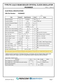 FK2500025 Datasheet Page 3