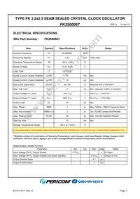 FK2500067 Datasheet Page 3