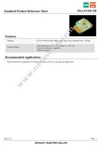 FKA1112H-TR Datasheet Cover