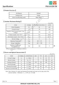 FKA1112H-TR Datasheet Page 3