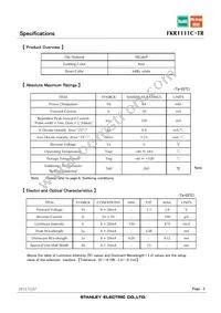 FKR1111C-TR Datasheet Page 3