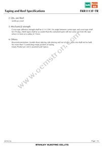 FKR1113F-TR Datasheet Page 16