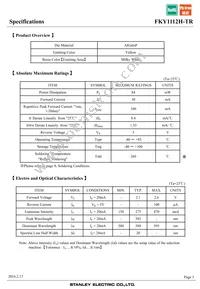 FKY1112H-TR Datasheet Page 3