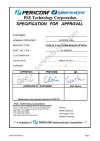 FL1600043 Datasheet Cover