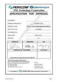 FL2400022 Datasheet Cover