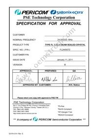 FL2400072 Datasheet Cover