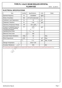 FL2400135Z Datasheet Page 3