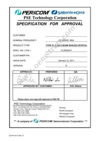 FL2500047 Datasheet Cover