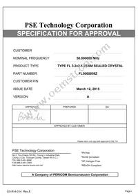 FL5000058Z Datasheet Cover