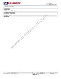 FLP-6060-040-WW Datasheet Page 2