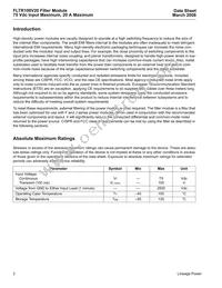 FLTR100V20Z Datasheet Page 2