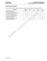 FLTR75V05Z Datasheet Page 3