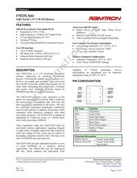 FM25LX64-GTR Datasheet Cover