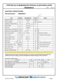 FM3900001Z Datasheet Page 3