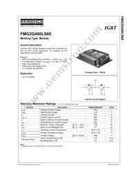 FMG2G400LS60 Datasheet Cover