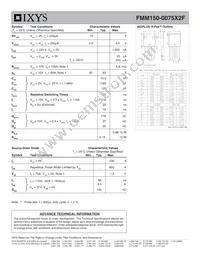 FMM150-0075X2F Datasheet Page 2