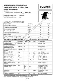 FMMT449TC Datasheet Cover