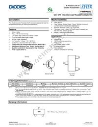 FMMT459QTA Datasheet Cover