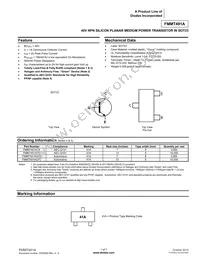 FMMT491ATC Datasheet Cover