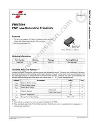 FMMT549 Datasheet Page 2